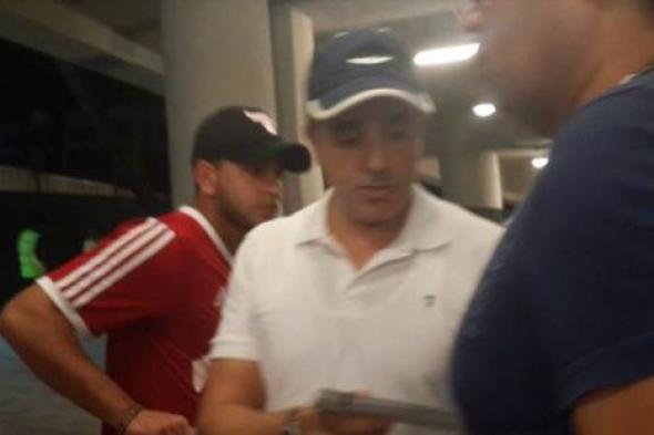 صورة- صابر الرباعي في مدرجات ملعب "هزاع بن نايف" لمشاهدة السوبر المصري