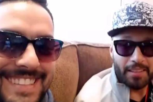 بالفيديو- أحمد فهمي يغني راب لحسن الشافعي بعد سخريته منه