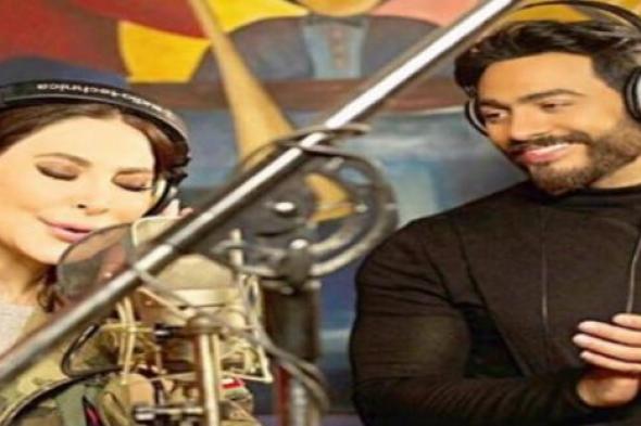 بالفيديو- تامر حسني يشوق جمهوره وينشر مقطع من أغنيته مع إليسا