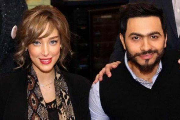 صورة- مي عمر تشارك تامر حسني وبسمة بوسيل احتفالهما بعيد ميلاد ابنتيهما