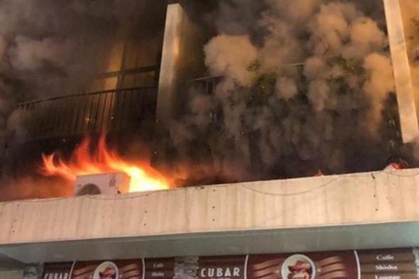 حريق ضخم بمبنى في منطقة كركول الدروز  
#لبنان
#lebanon24 
 via @Lebanon24